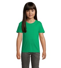 Camiseta de niño de punto liso con cuello redondo personalizable